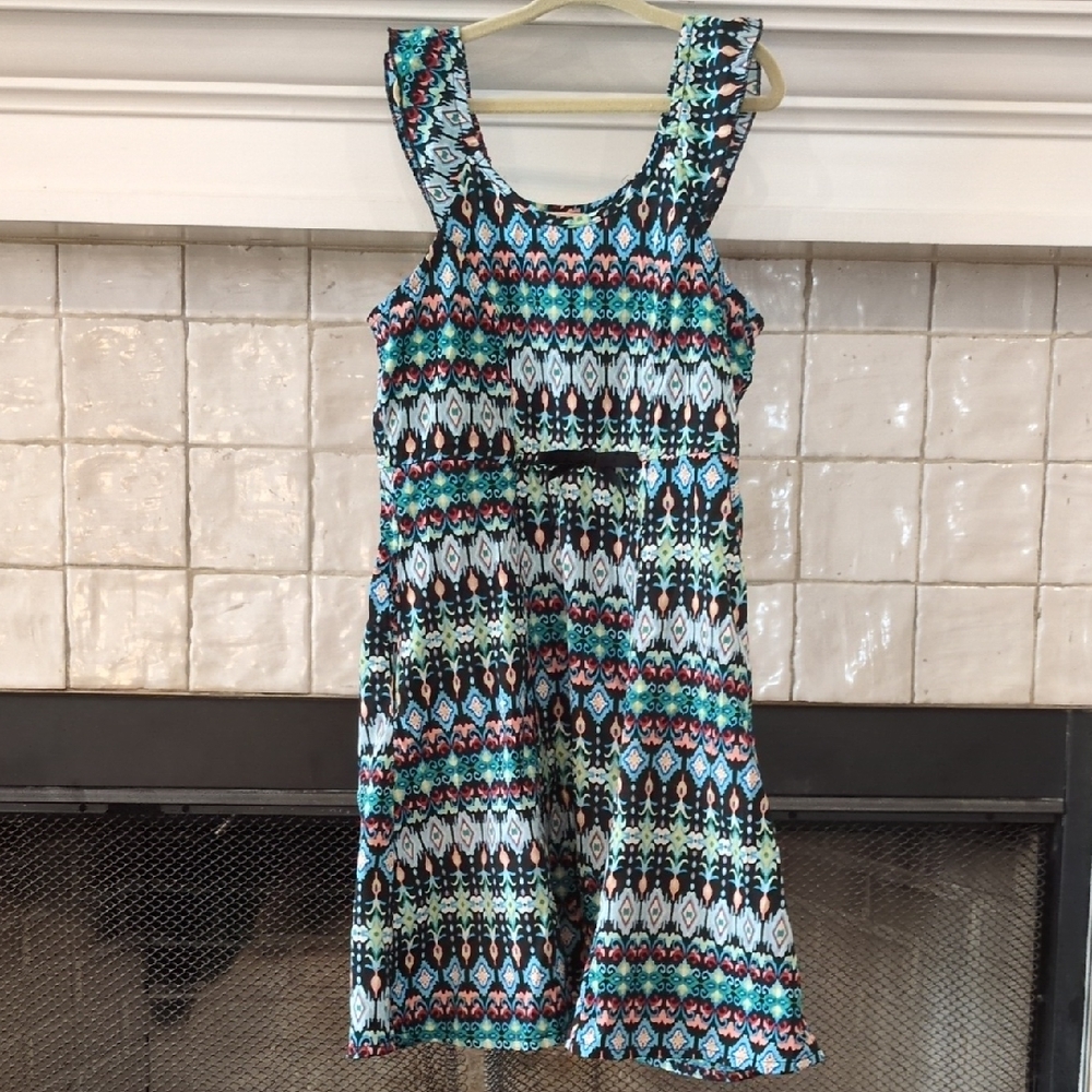 Band of Gypsies Blue and Green Jumpsuit